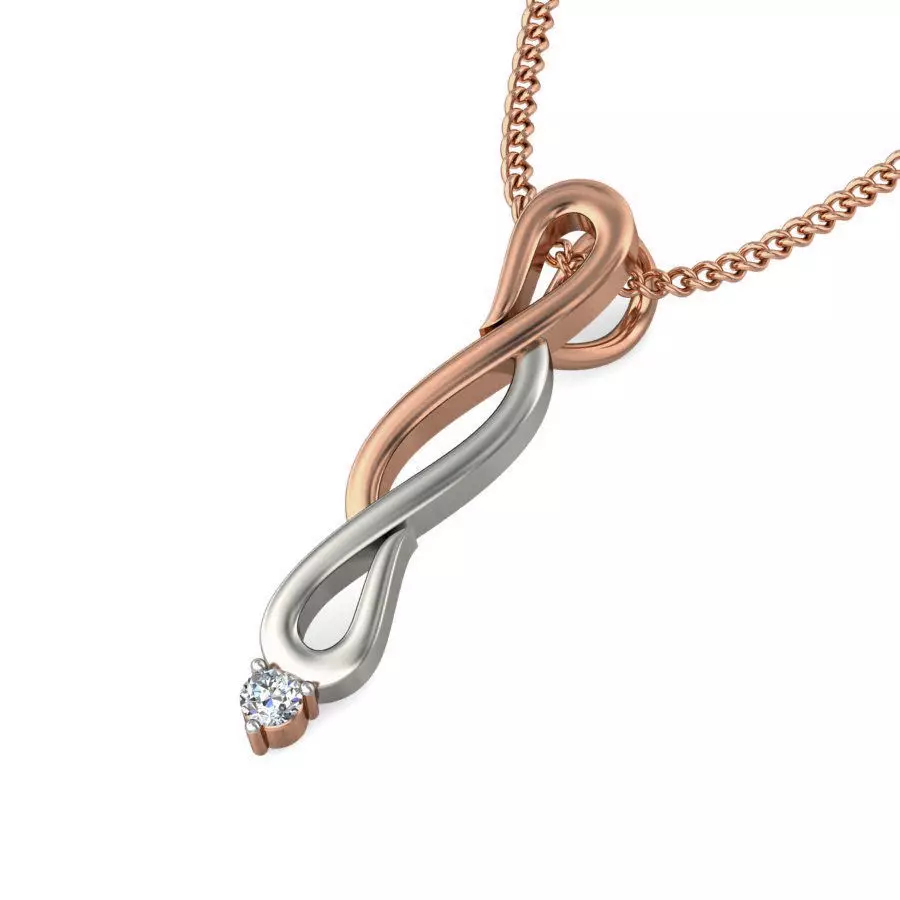 Light wt Diamond Charms Pendant 3dm stl render Detail 3D print model_0