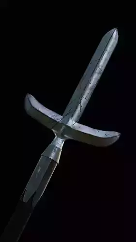 Yari Japanese Spear Game Ready Asset