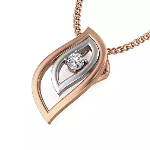 Light wt Diamond Charms Pendant 3dm stl render Detail
