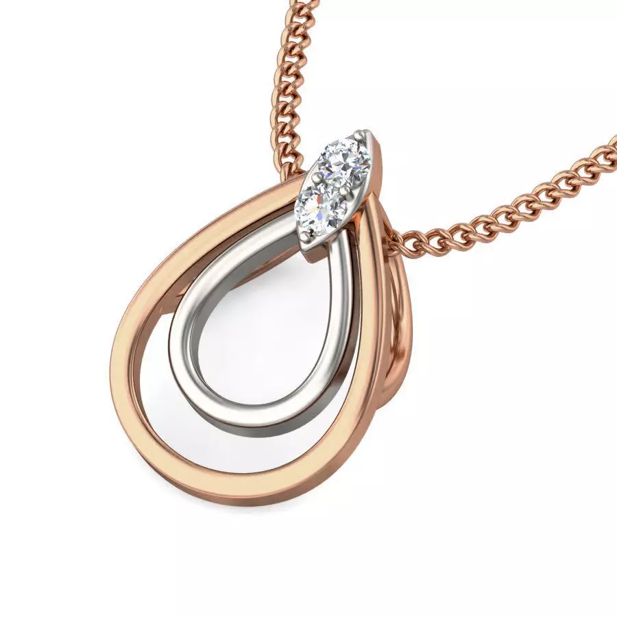 Light wt Diamond Charms Pendant 3dm stl render Detail 3D print model_0