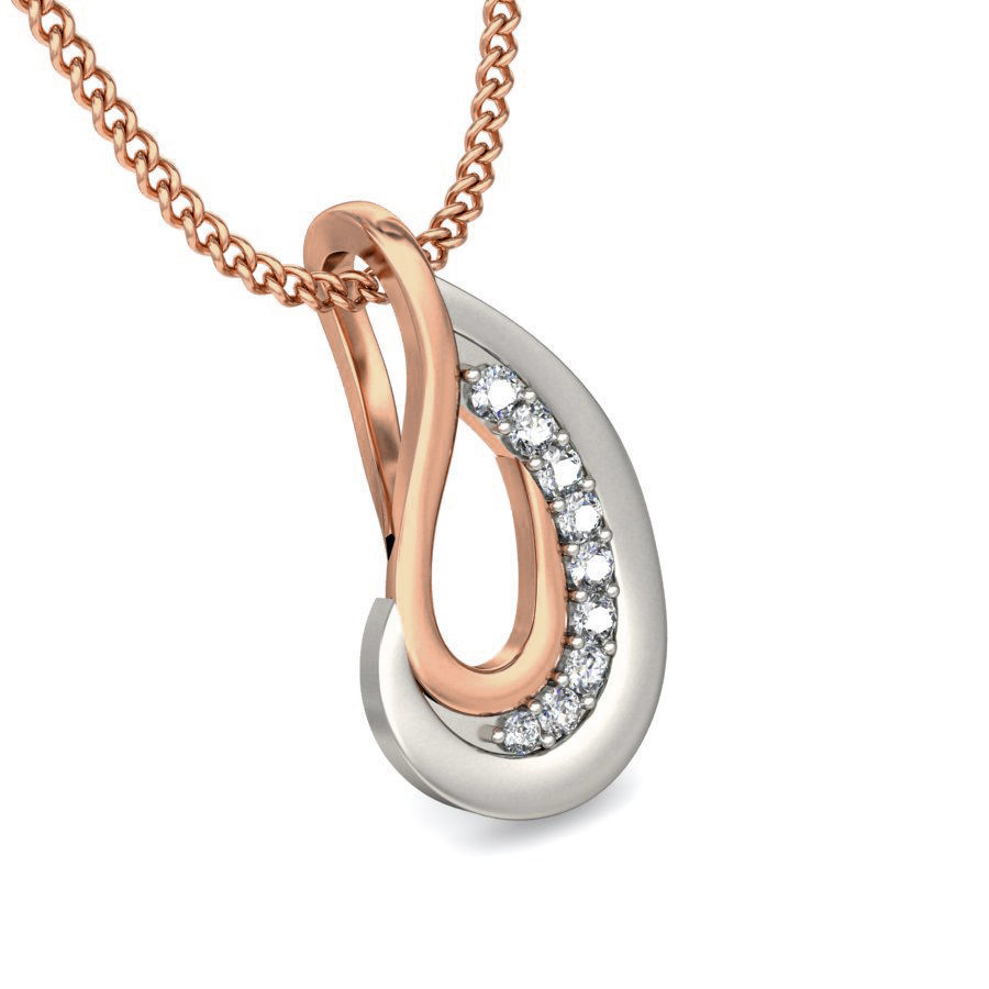 Light wt Diamond Charms Pendant 3dm stl render Detail 3D print model_4