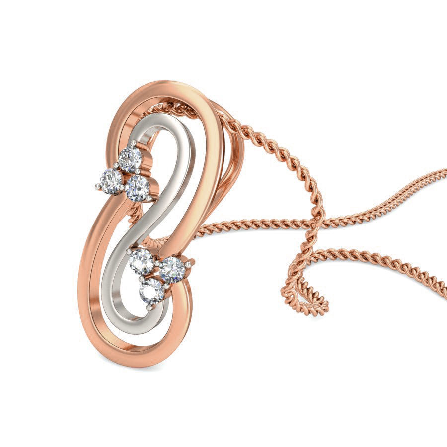 Light wt Diamond Charms Pendant 3dm stl render Detail 3D print model_6