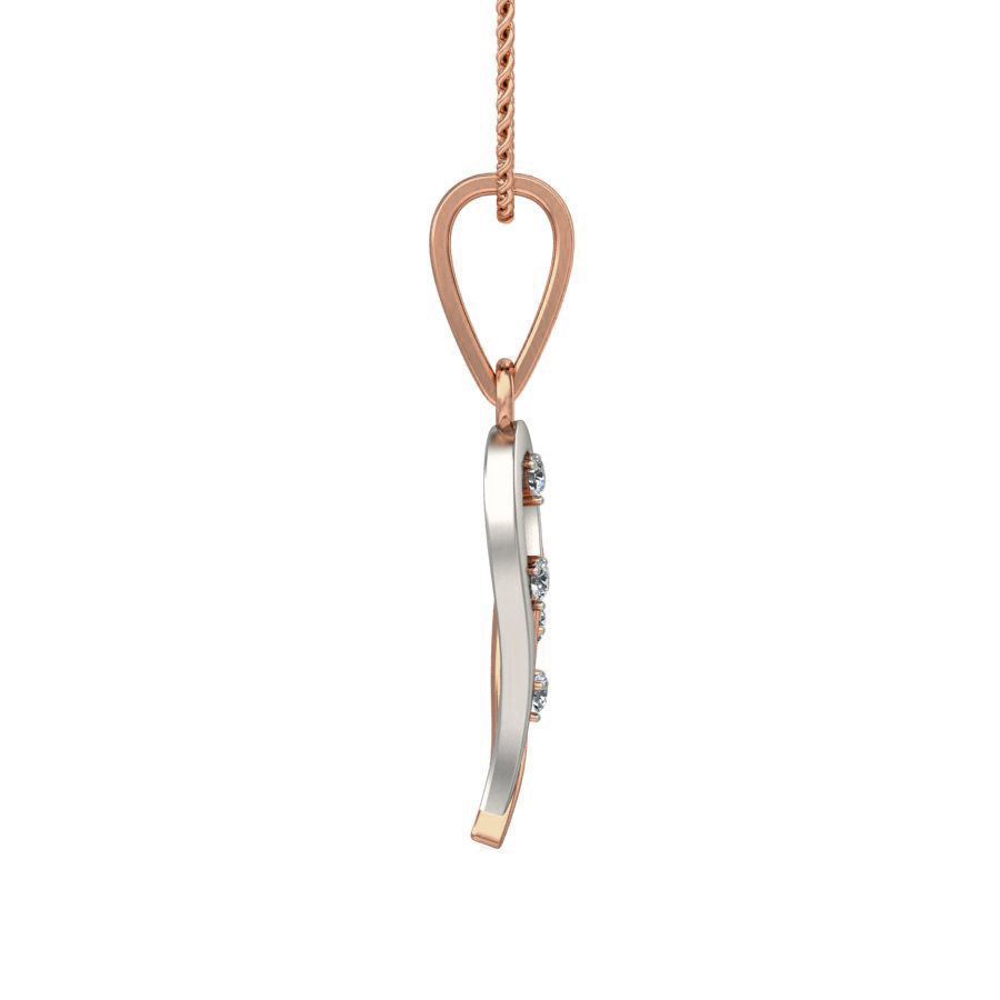 Light wt Diamond Charms Pendant 3dm stl render Detail 3D print model_2