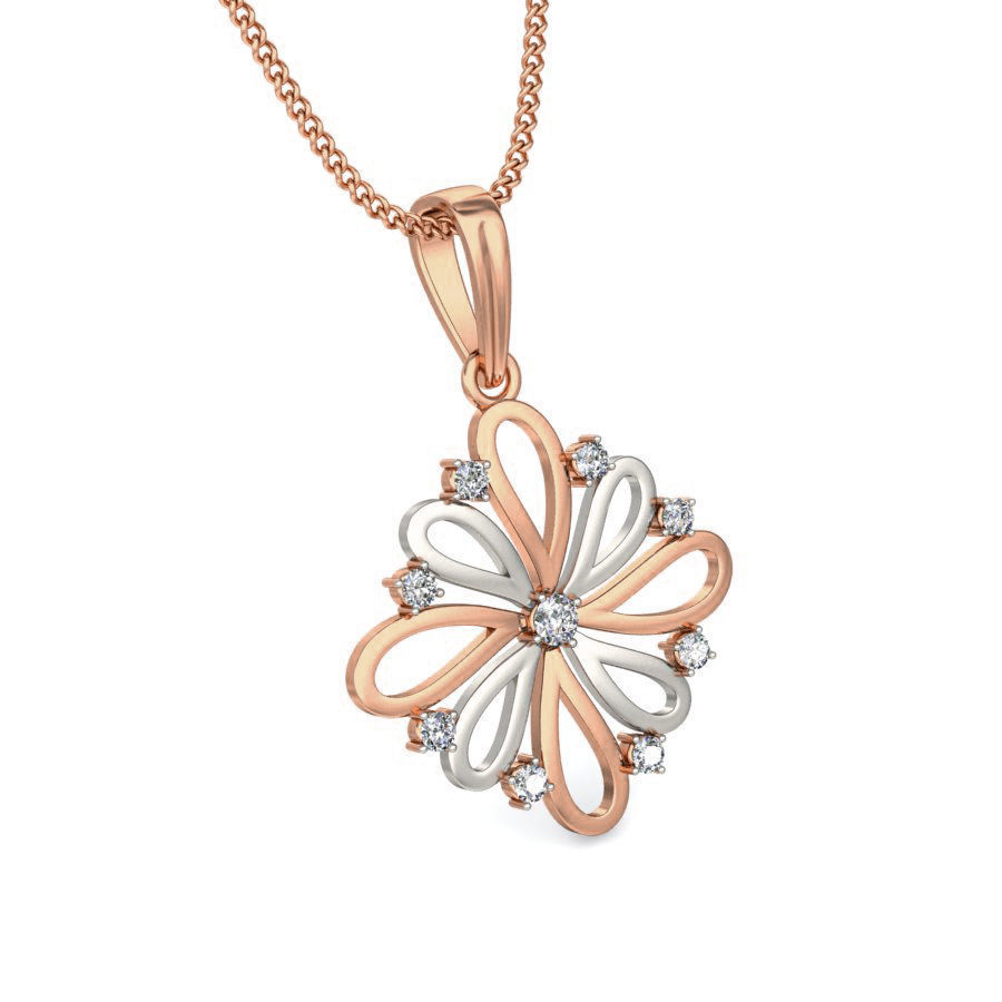 Light wt Diamond Charms Pendant 3dm stl render Detail 3D print model_4