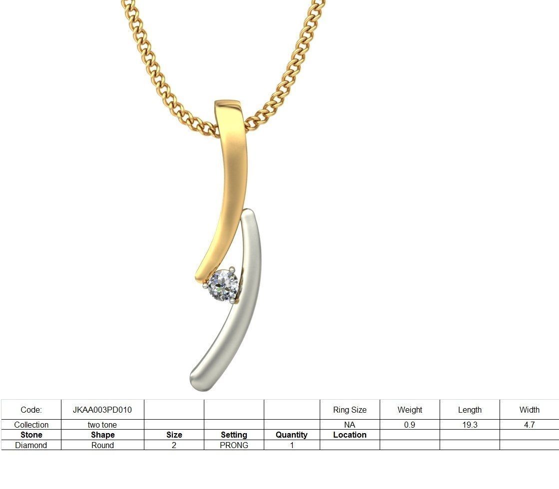 Light wt Diamond Charms Pendant 3dm stl render Detail 3D print model_1