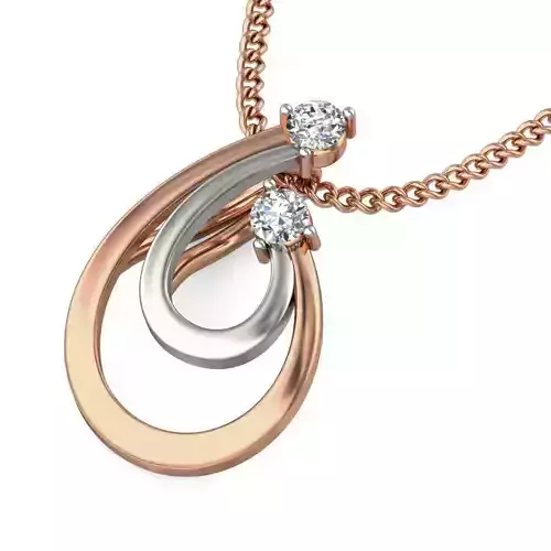 Light wt Diamond Charms Pendant 3dm stl render Detail