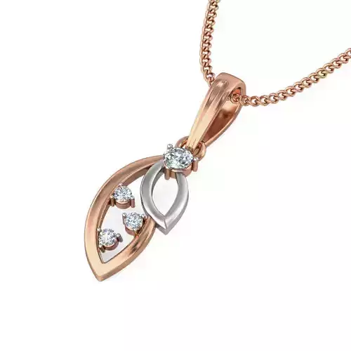 Light wt Diamond Charms Pendant 3dm stl render Detail