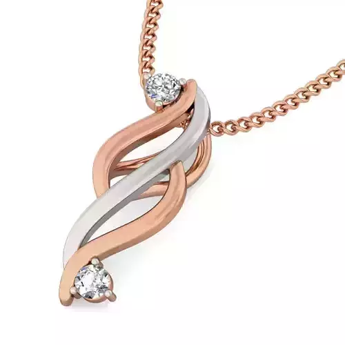 Light wt Diamond Charms Pendant 3dm stl render Detail