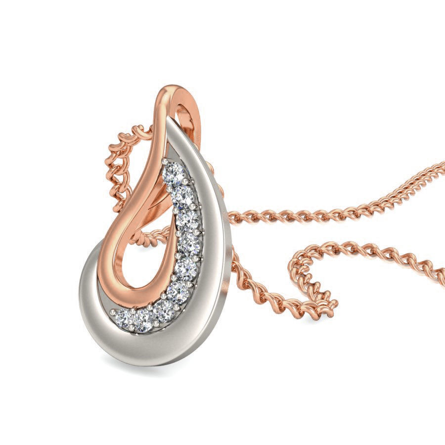 Light wt Diamond Charms Pendant 3dm stl render Detail 3D print model_5