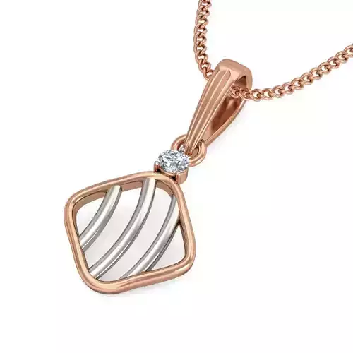 Square Light wt Diamond Charms Pendant 3dm stl render Detail 3D print model