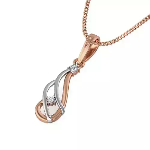 Light wt Diamond Charms Pendant 3dm stl render Detail
