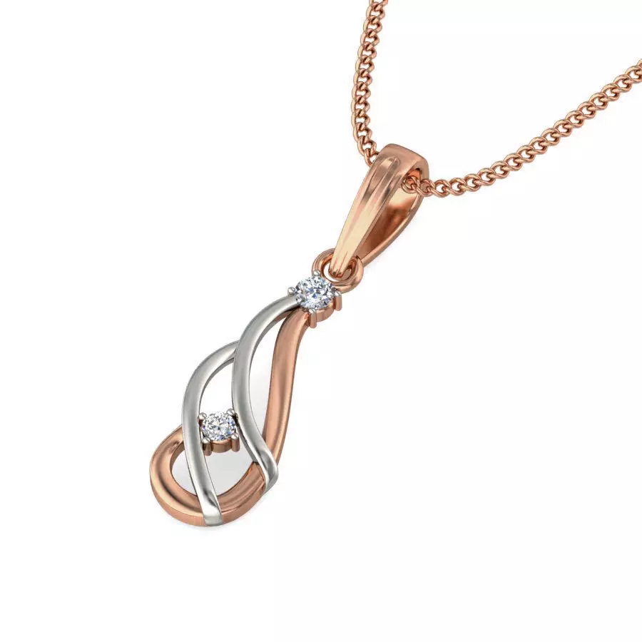 Light wt Diamond Charms Pendant 3dm stl render Detail 3D print model_0