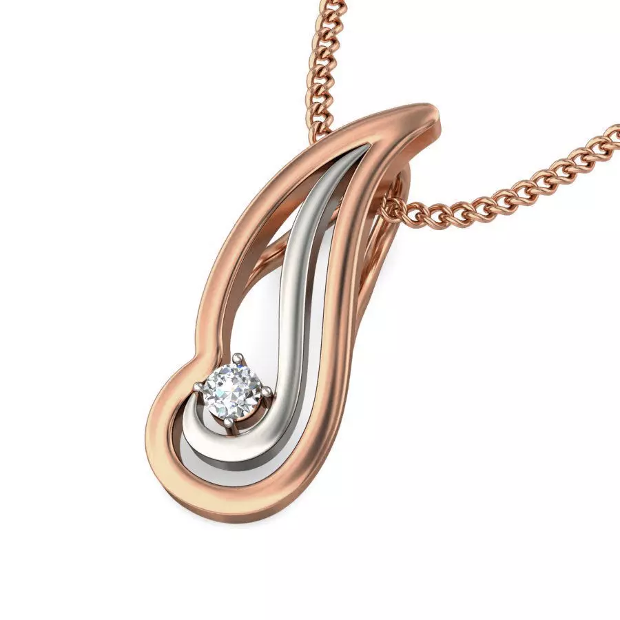 Light wt Diamond Charms Pendant 3dm stl render Detail 3D print model_0
