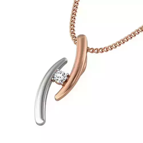 Light wt Diamond Charms Pendant 3dm stl render Detail