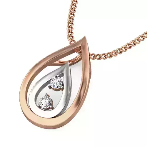 Light wt Diamond Charms Pendant 3dm stl render Detail
