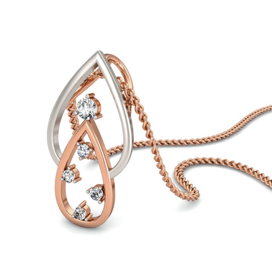 Light wt Diamond Charms Pendant 3dm stl render Detail 3D print model_5