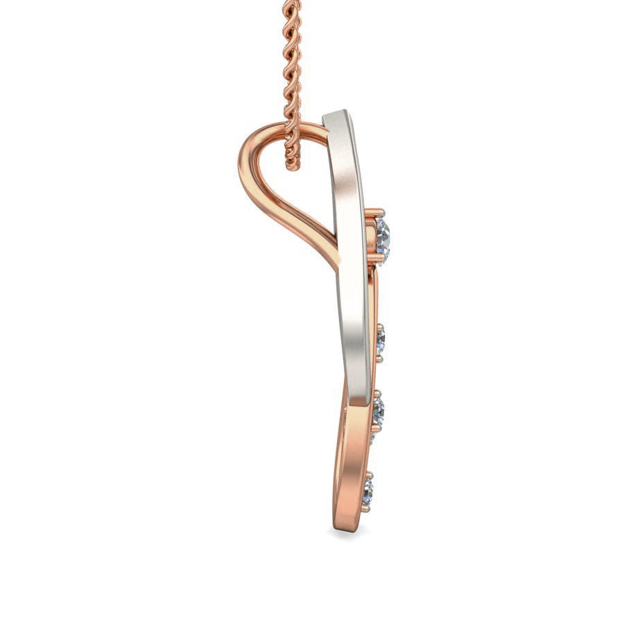 Light wt Diamond Charms Pendant 3dm stl render Detail 3D print model_2