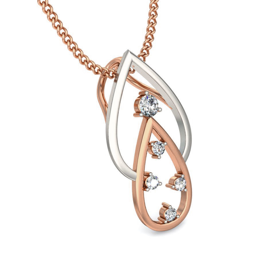 Light wt Diamond Charms Pendant 3dm stl render Detail 3D print model_4