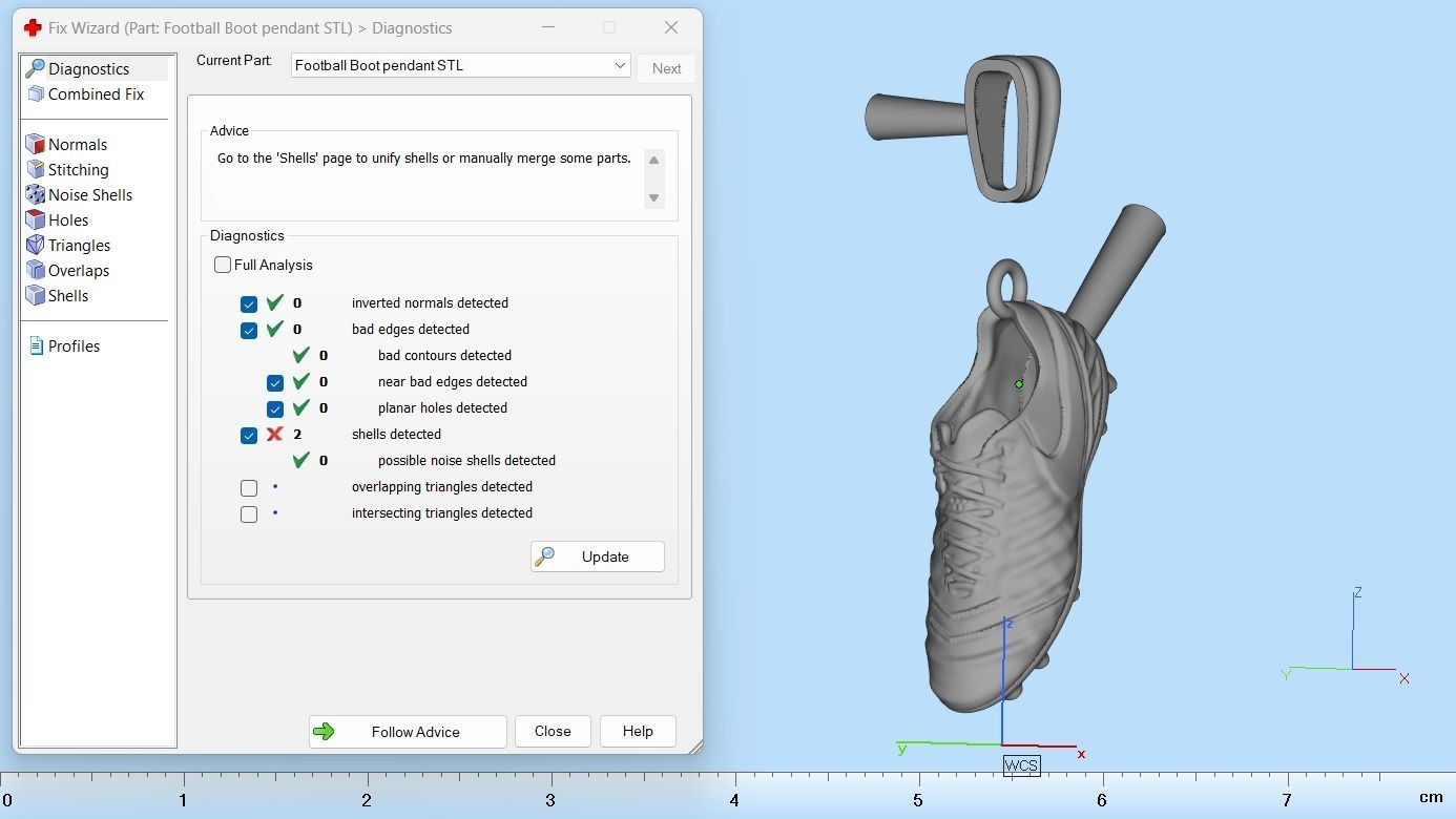 Football Boot Pendant N82 3D print model_15