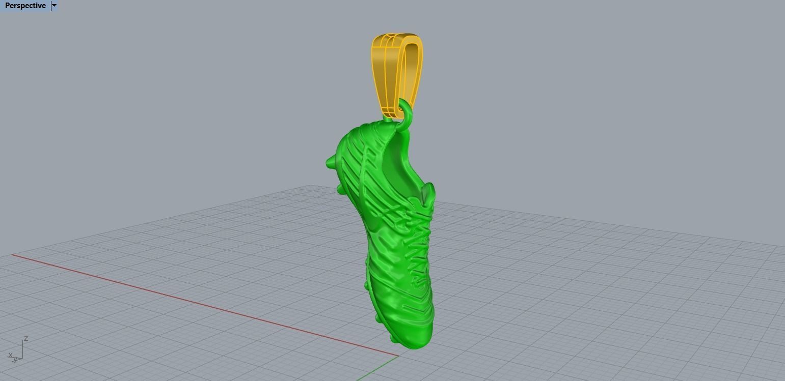 Football Boot Pendant N82 3D print model_17