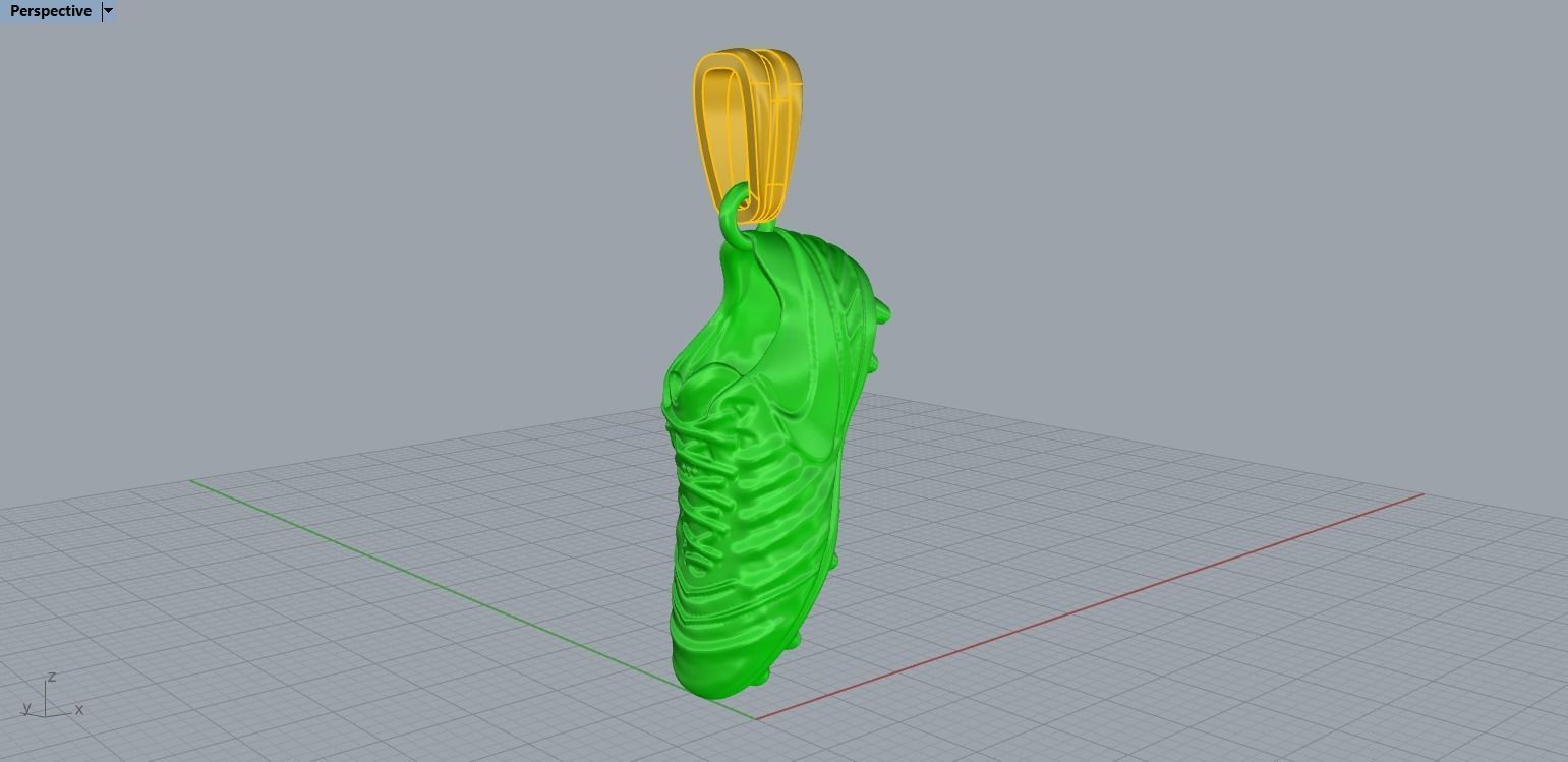 Football Boot Pendant N82 3D print model_16