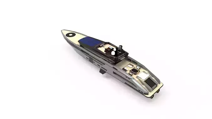 Silver whale yacht