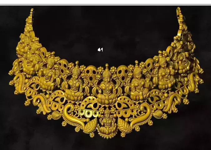 chouker  gold ornament