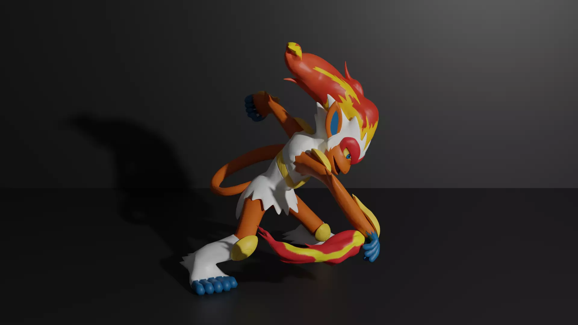 Infernape pokemon 3D print model 3D print model_0