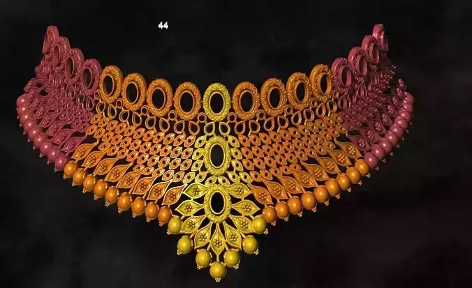 chouker gold ornament