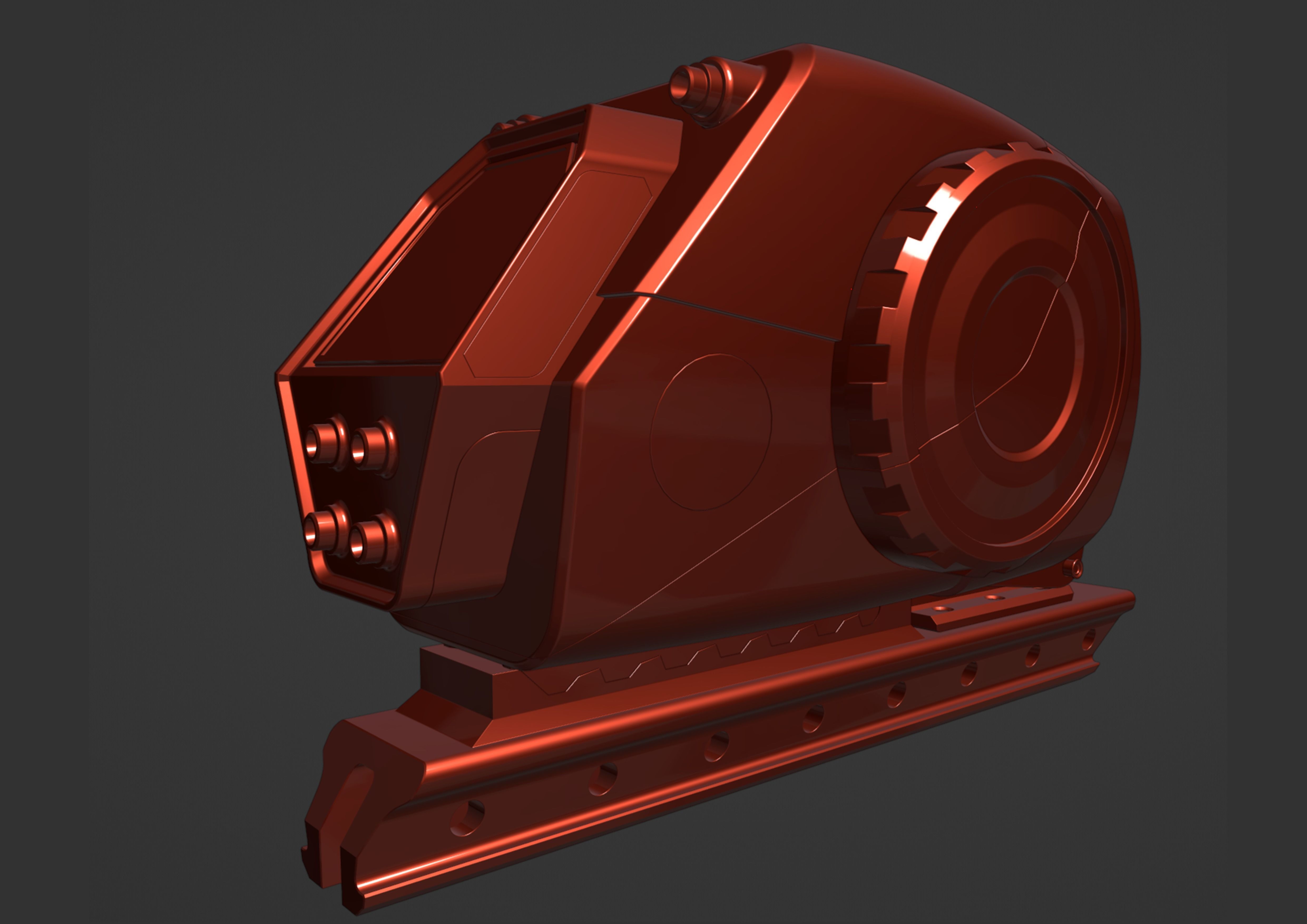 scifi m1 Low-poly 3D model_11