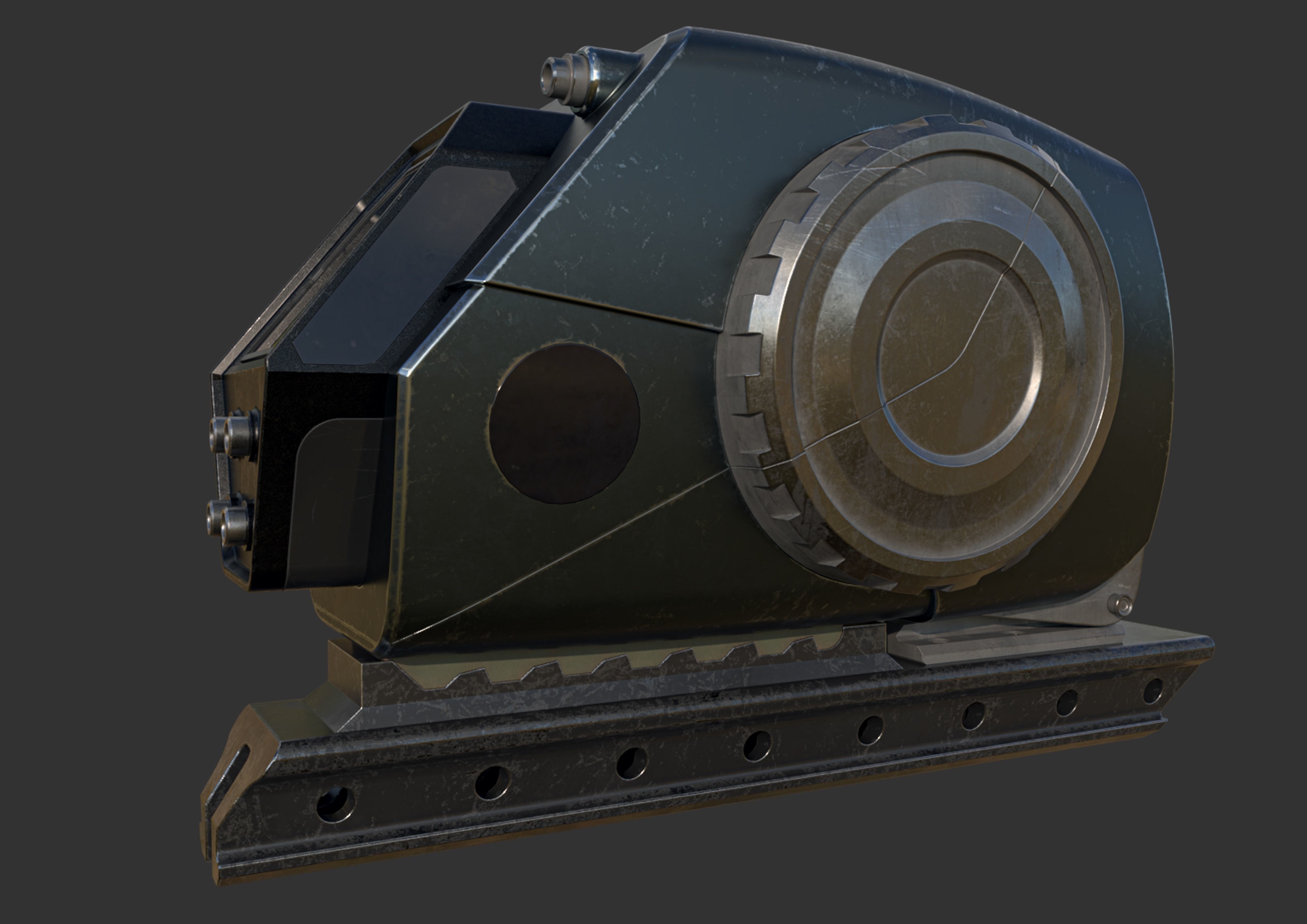 scifi m1 Low-poly 3D model_6