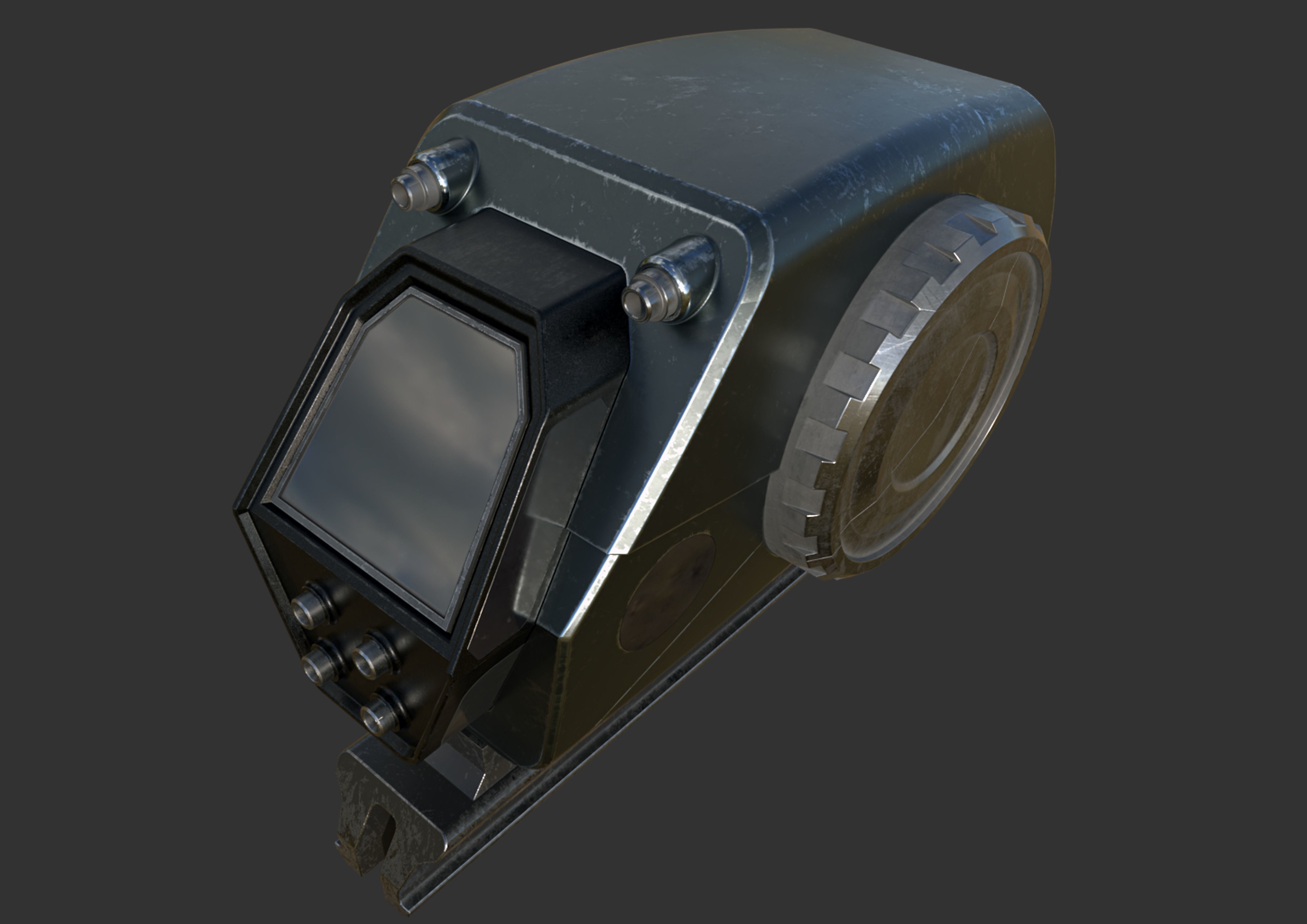 scifi m1 Low-poly 3D model_7