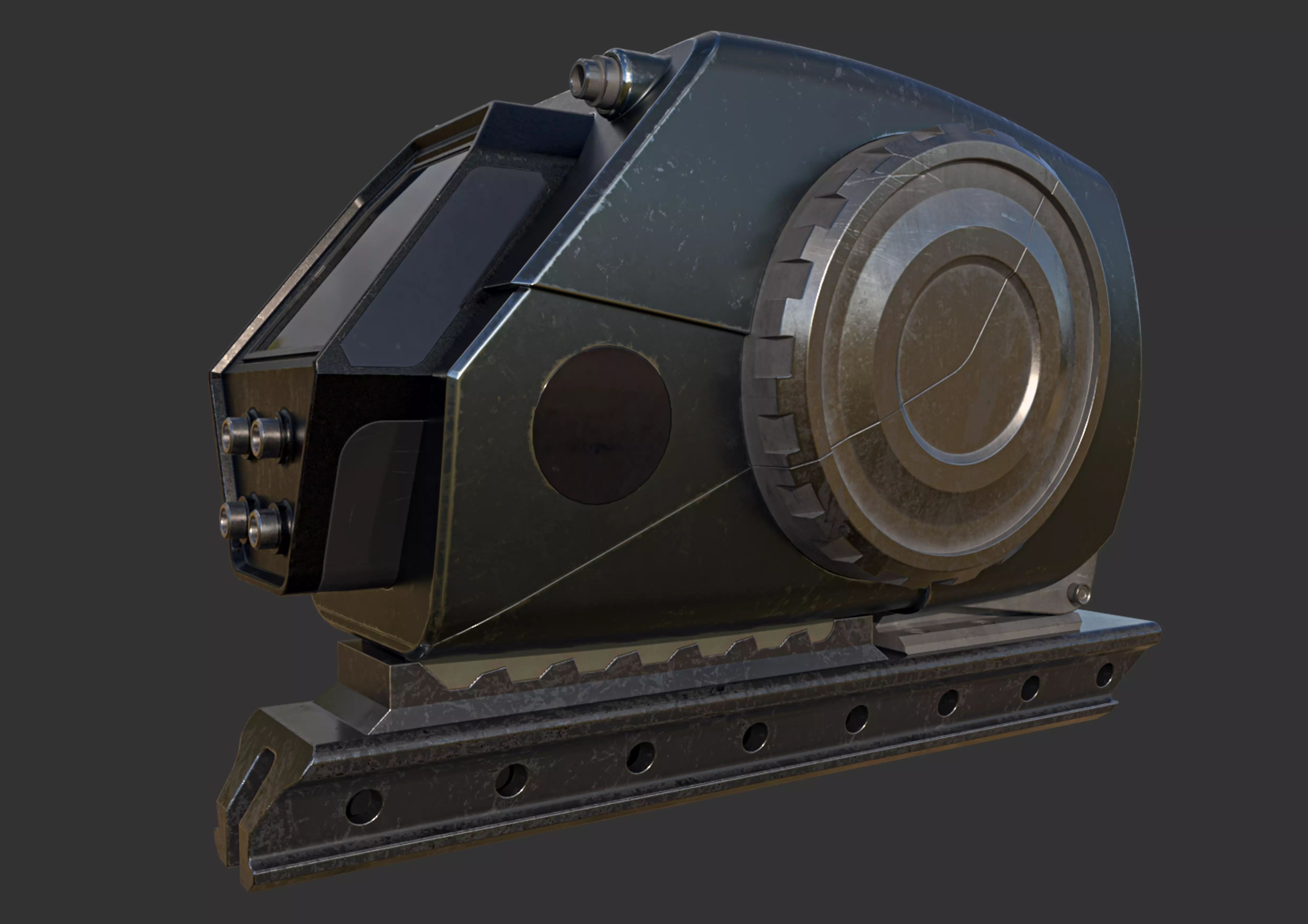 scifi m1 Low-poly 3D model_0