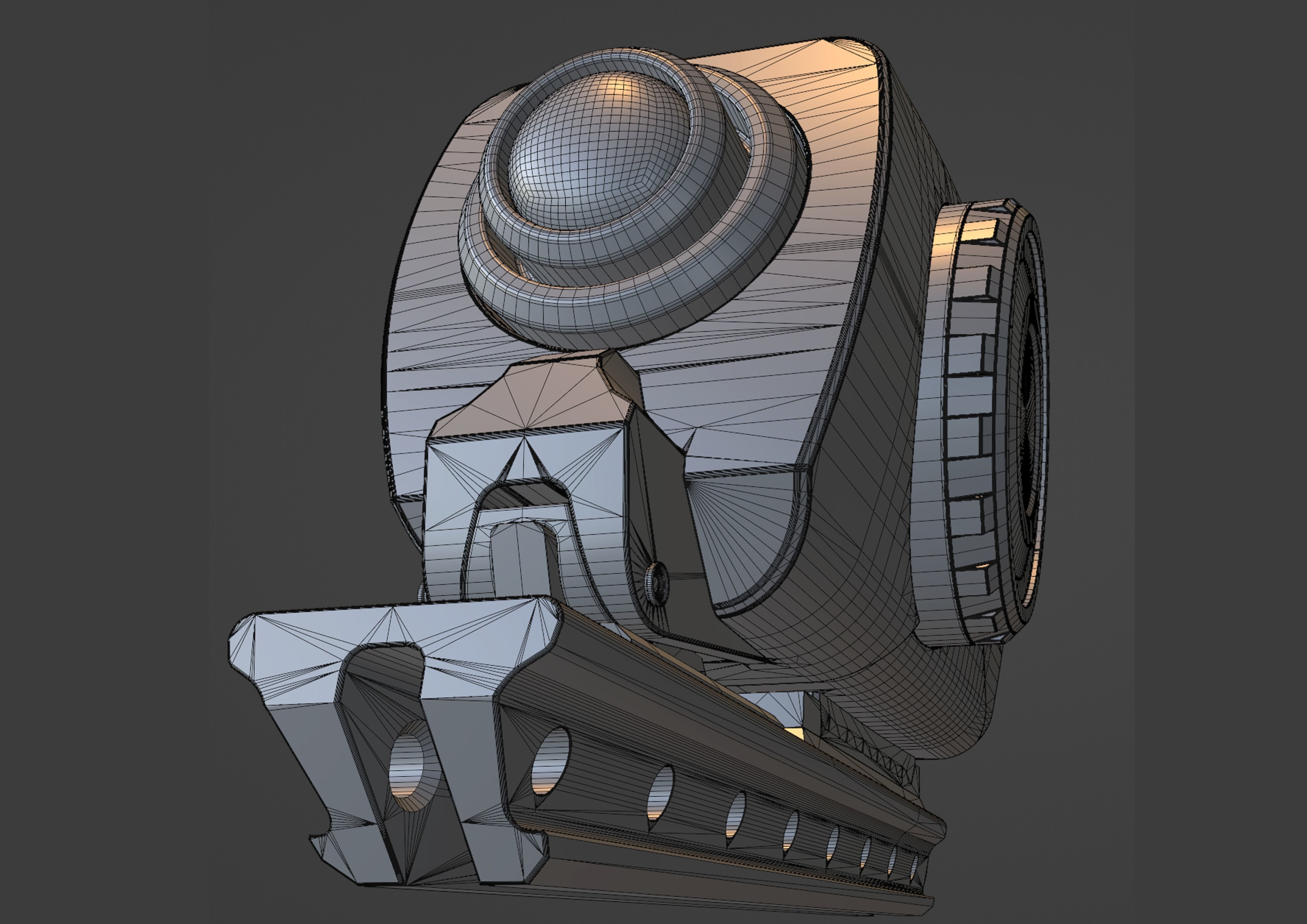scifi m1 Low-poly 3D model_9