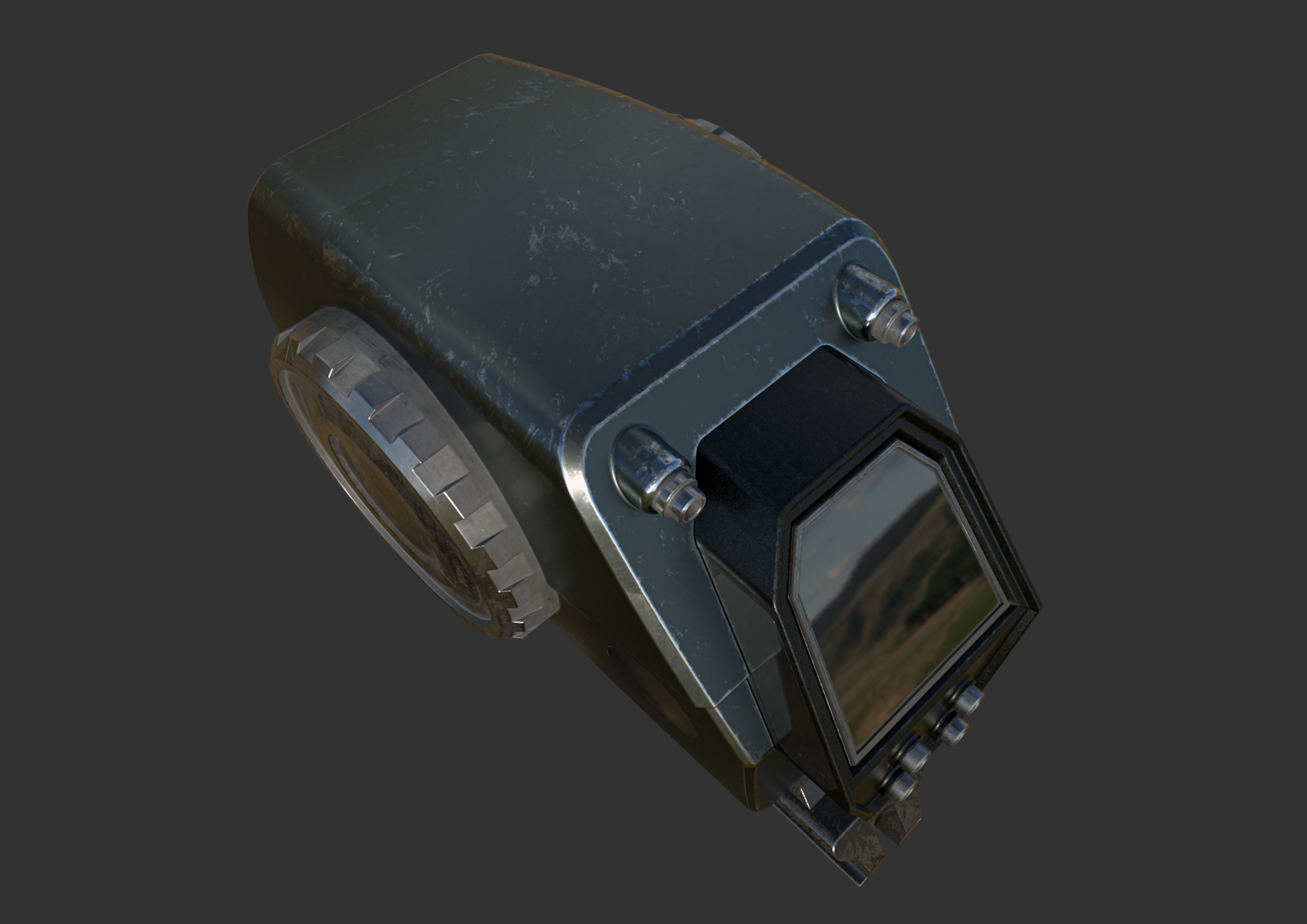 scifi m1 Low-poly 3D model_5