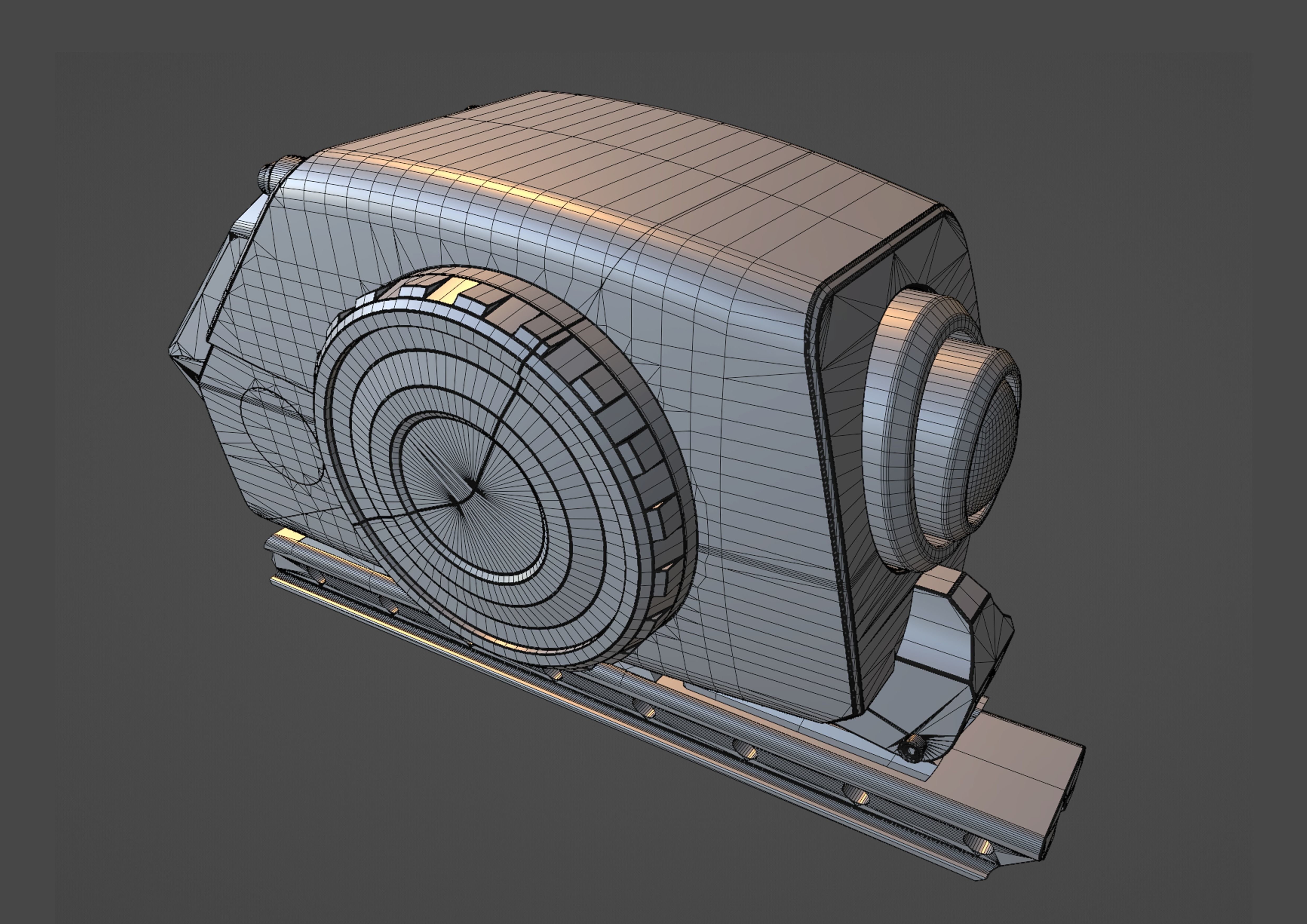 scifi m1 Low-poly 3D model_8