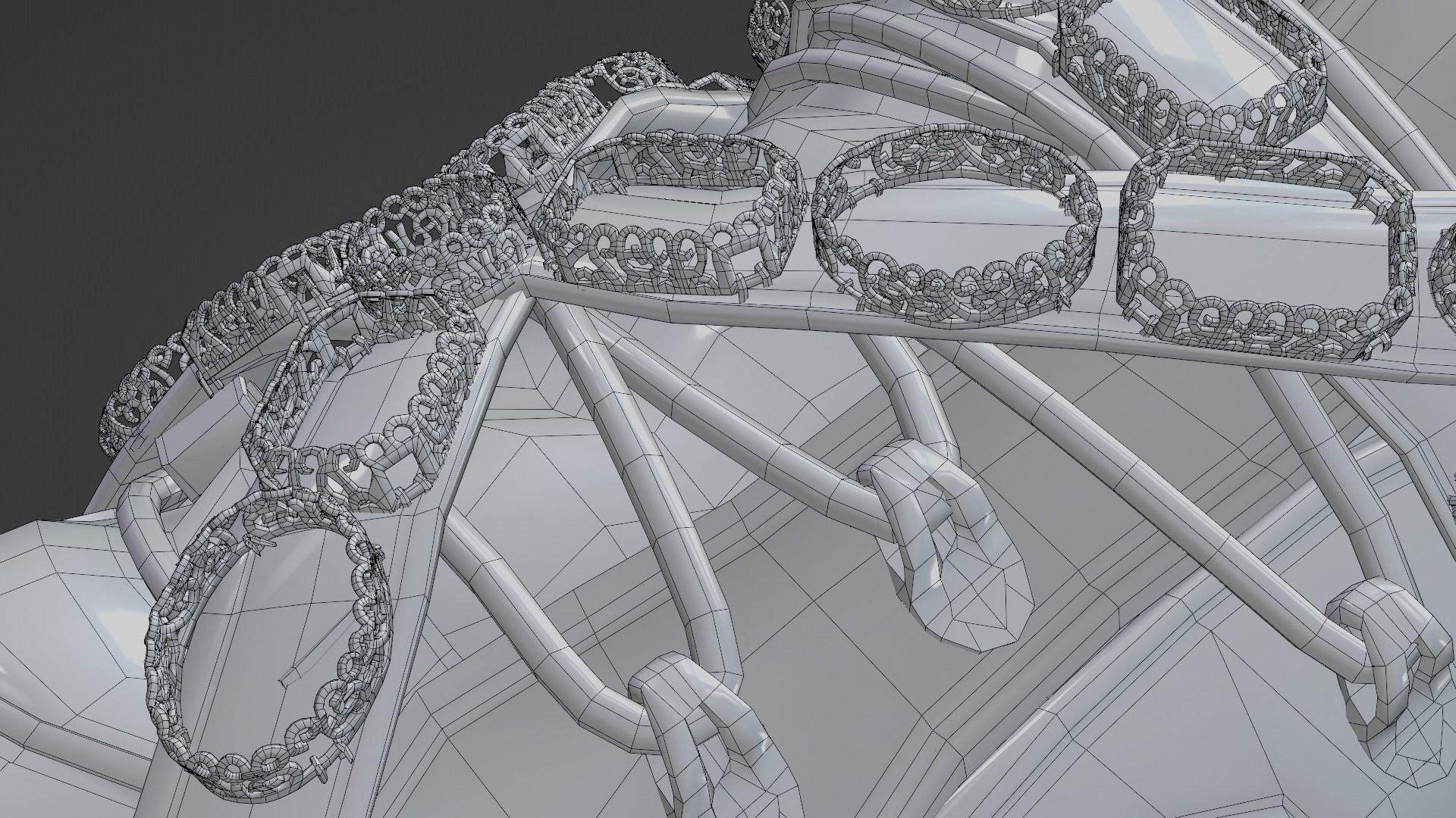 Gucci Flashtrack sneaker Low-poly 3D model_20