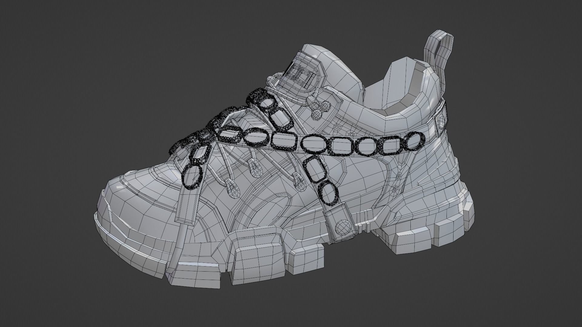 Gucci Flashtrack sneaker Low-poly 3D model_18