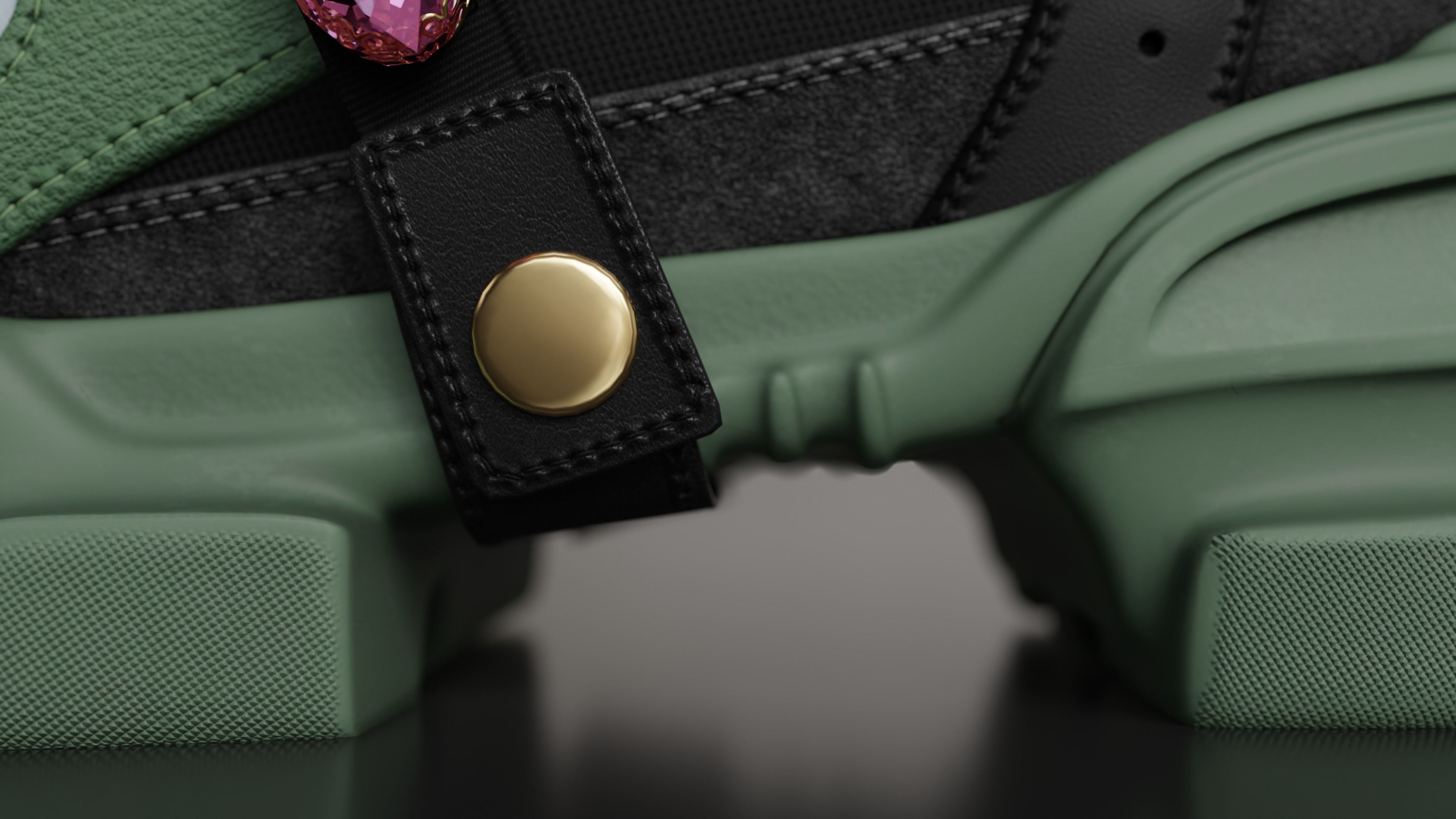 Gucci Flashtrack sneaker Low-poly 3D model_8