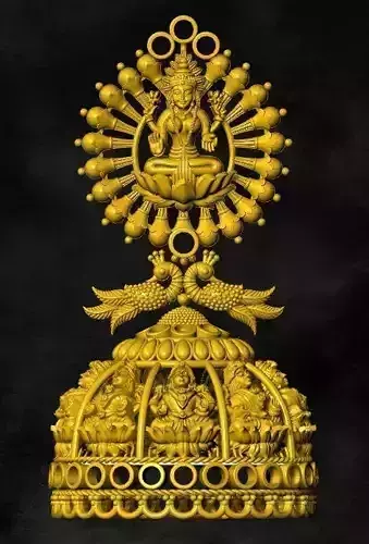 locket  gold oranment  garuda  pakshi 