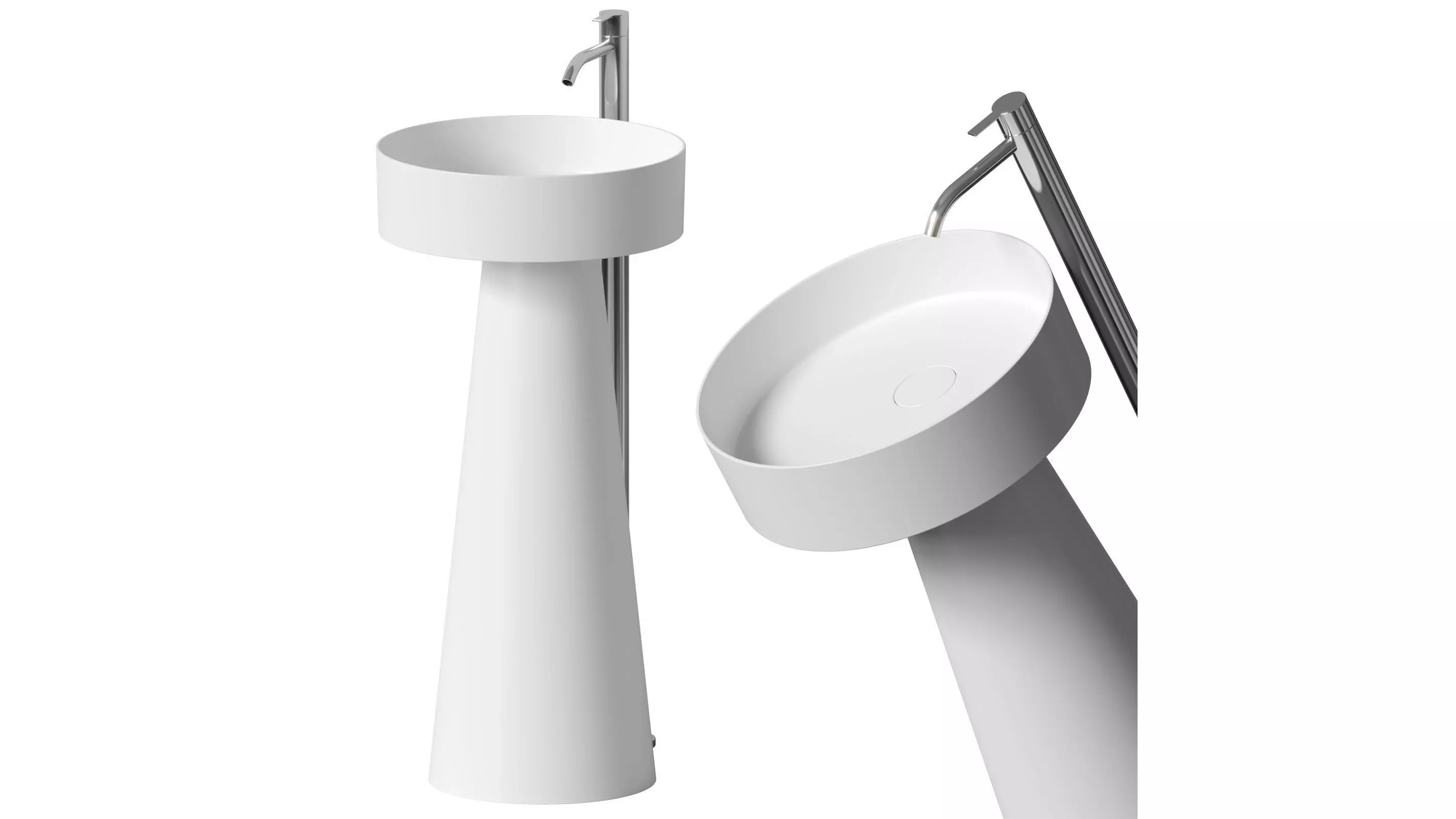 IDEAVIT BV - Free standing washbasin 3D model