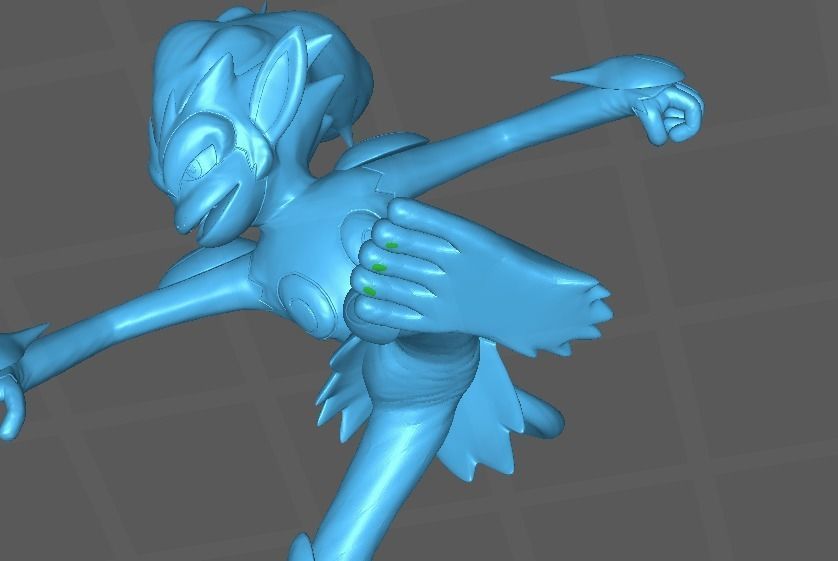 Chimchar Monferno and Infernape 3D print model 3D print model_49