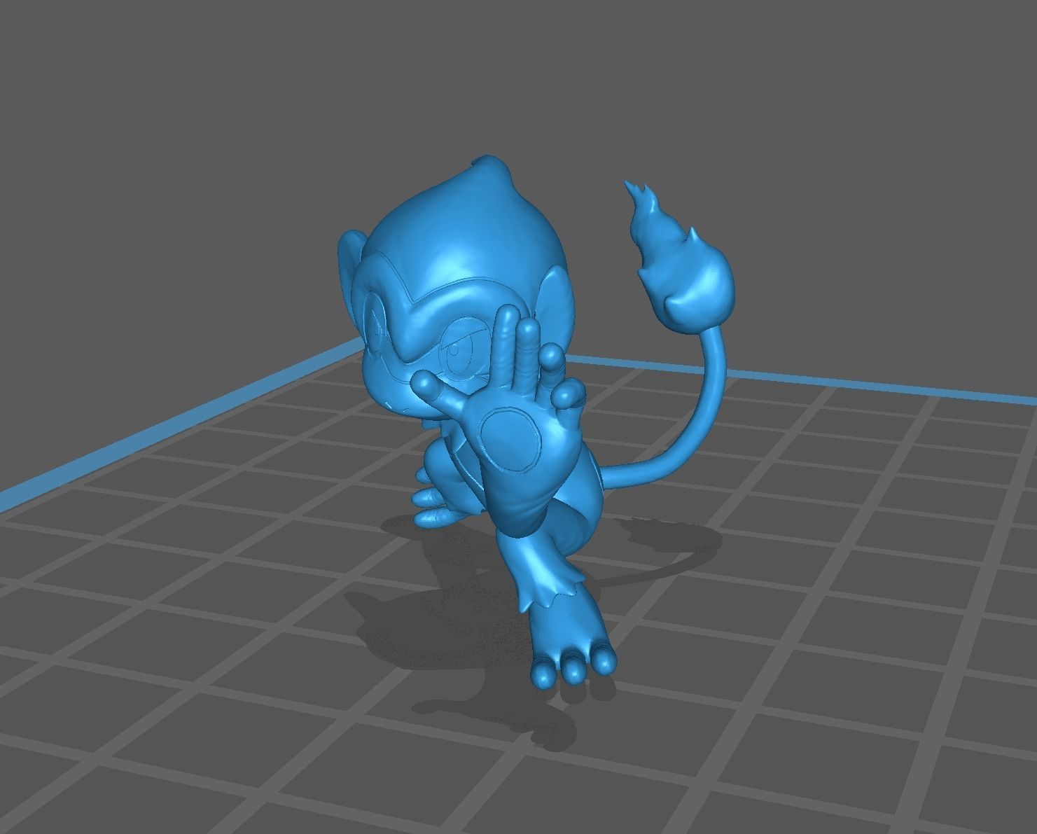 Chimchar Monferno and Infernape 3D print model 3D print model_31