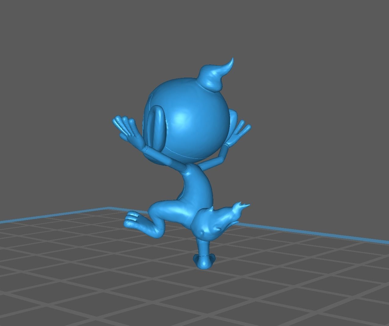 Chimchar Monferno and Infernape 3D print model 3D print model_40