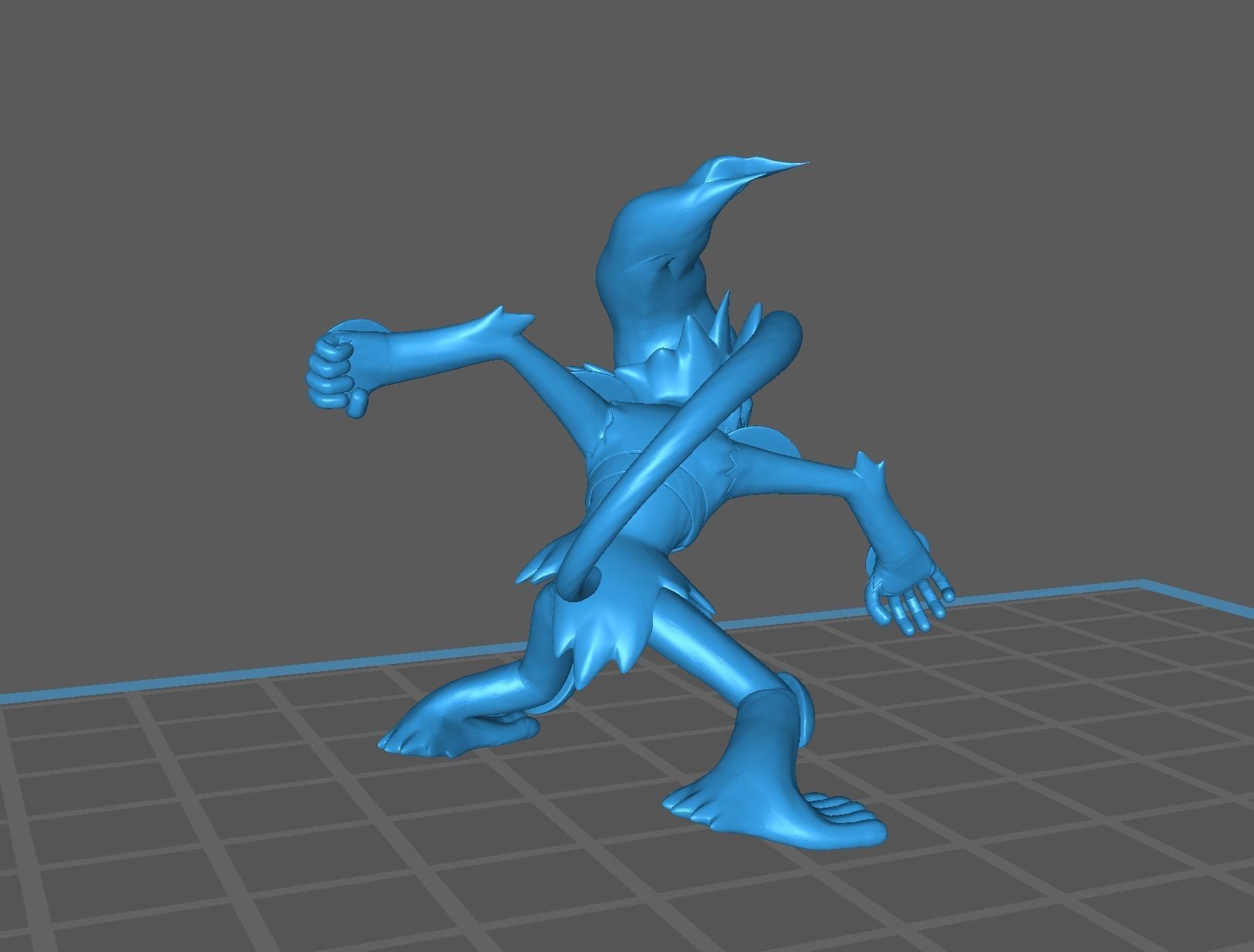 Chimchar Monferno and Infernape 3D print model 3D print model_47