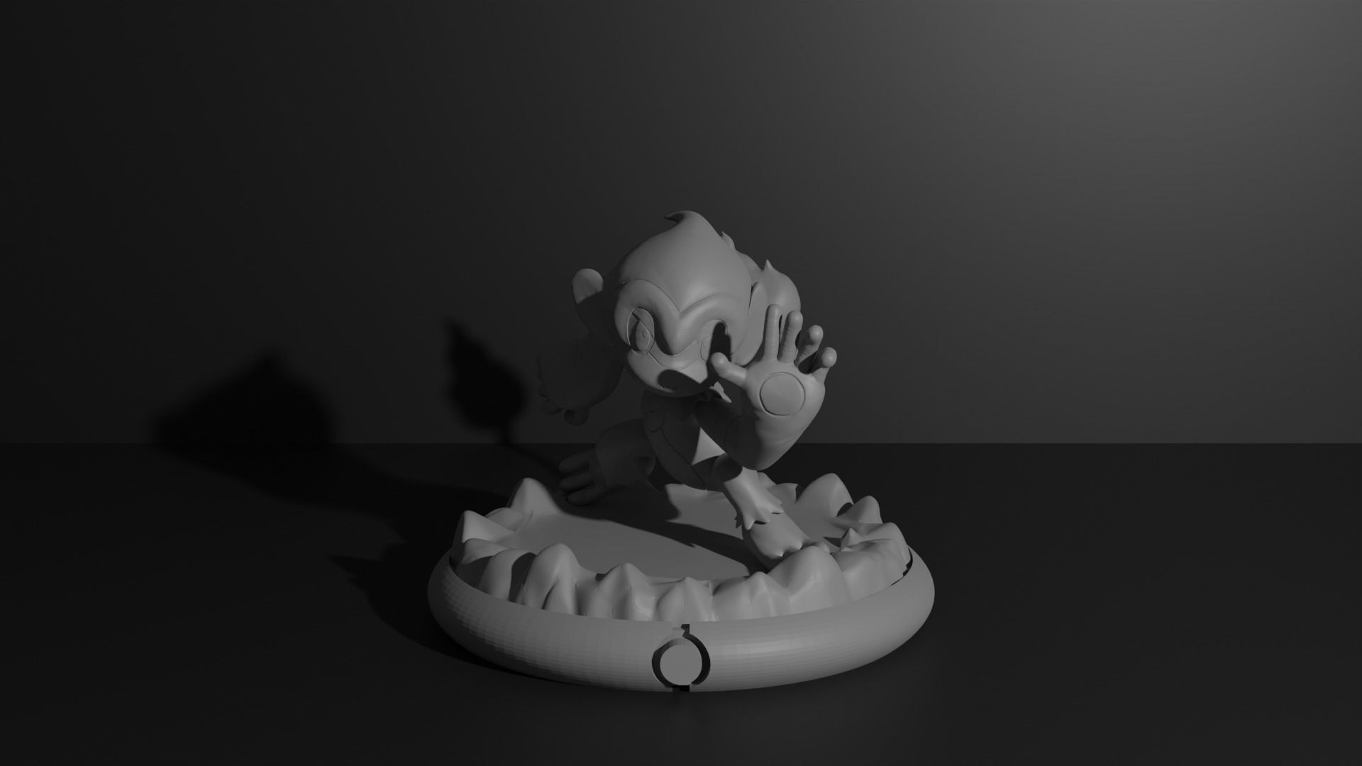Chimchar Monferno and Infernape 3D print model 3D print model_20