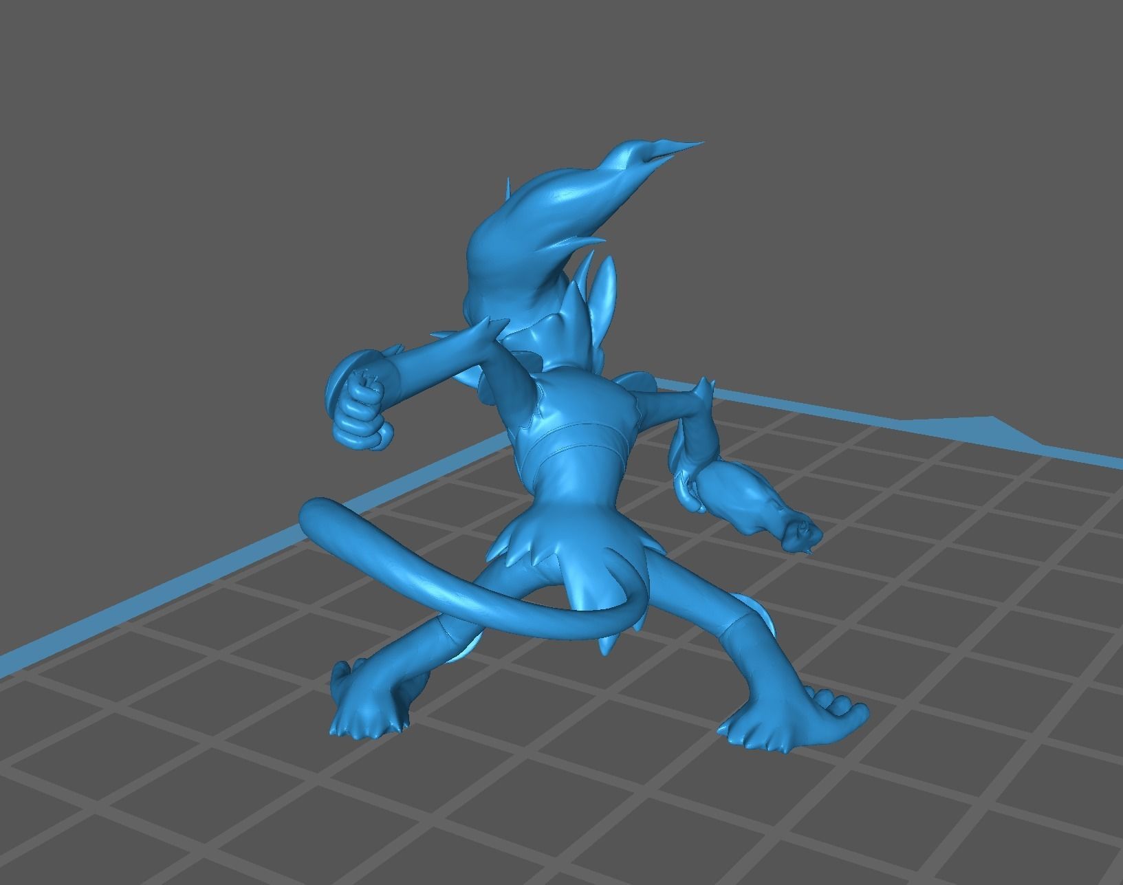 Chimchar Monferno and Infernape 3D print model 3D print model_50