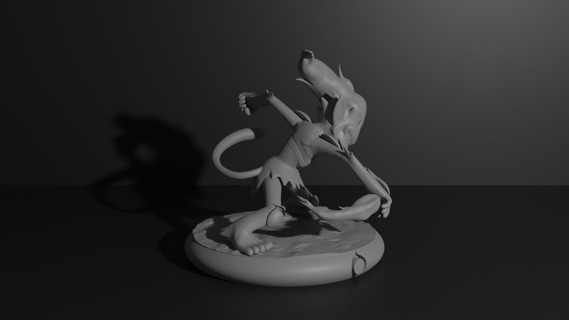 Chimchar Monferno and Infernape 3D print model 3D print model_24