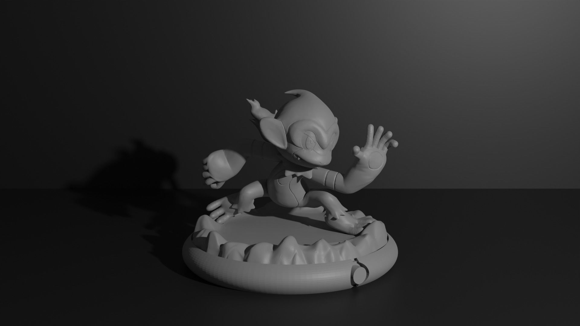 Chimchar Monferno and Infernape 3D print model 3D print model_21