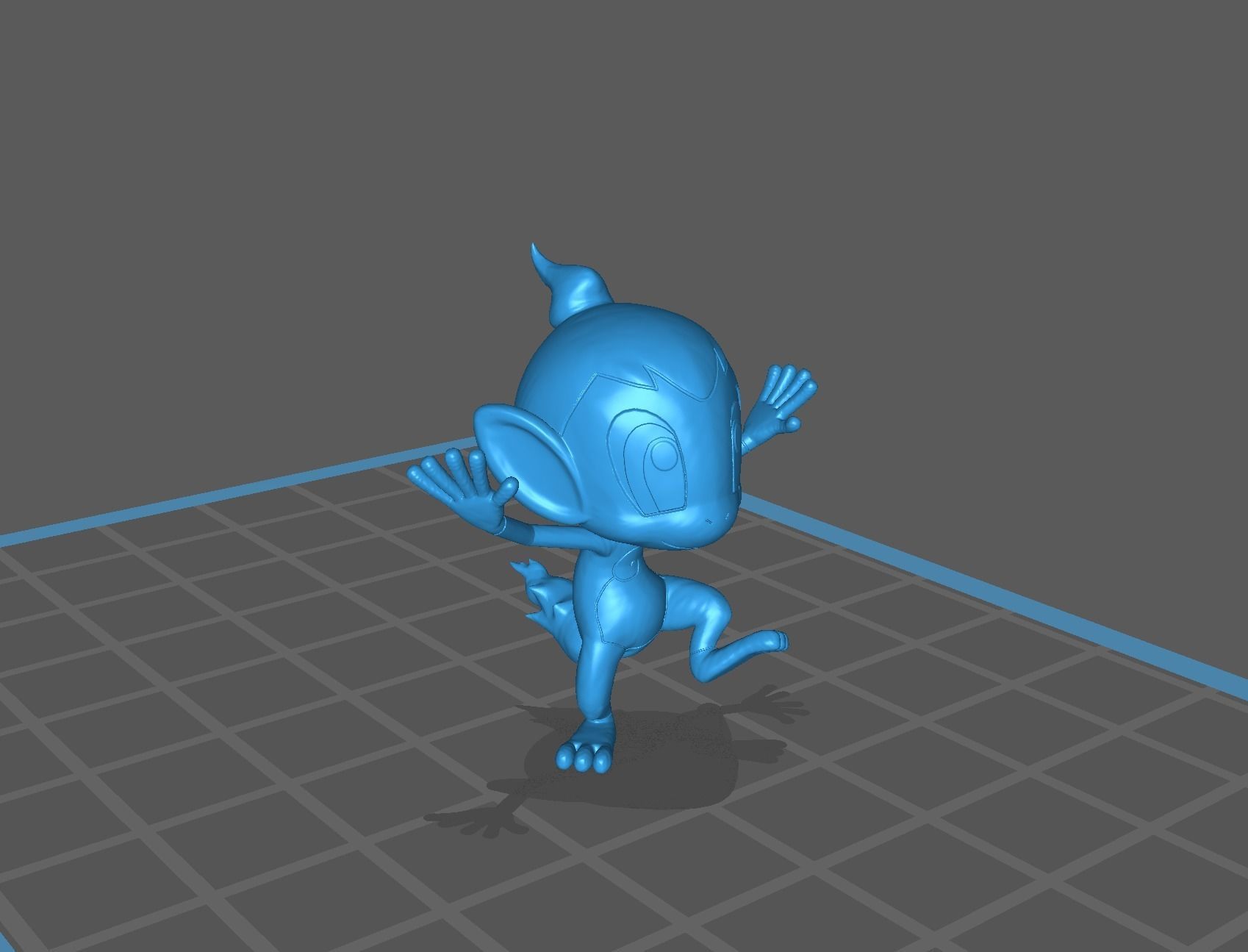 Chimchar Monferno and Infernape 3D print model 3D print model_38